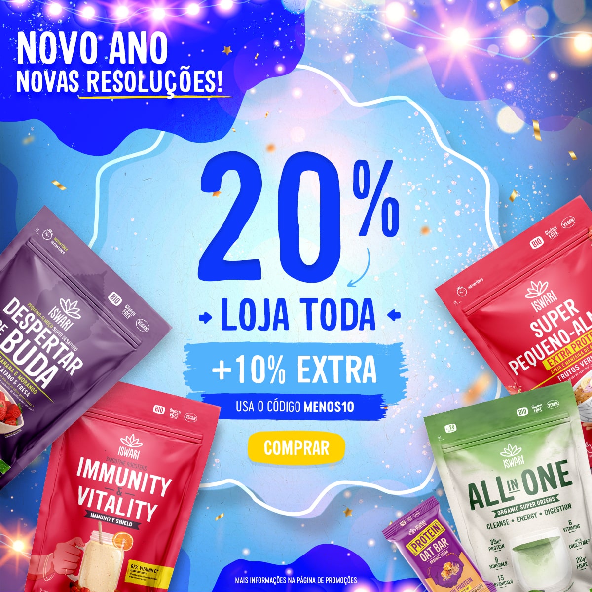 20% + 10% (cupão MENOS10)